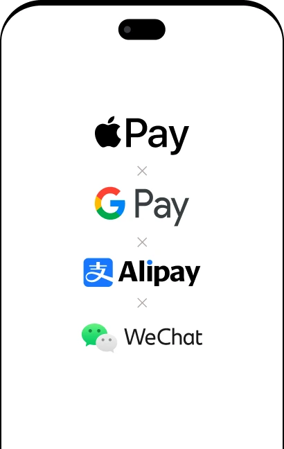 Apple Pay, Google Pay, Alipay и WeChat